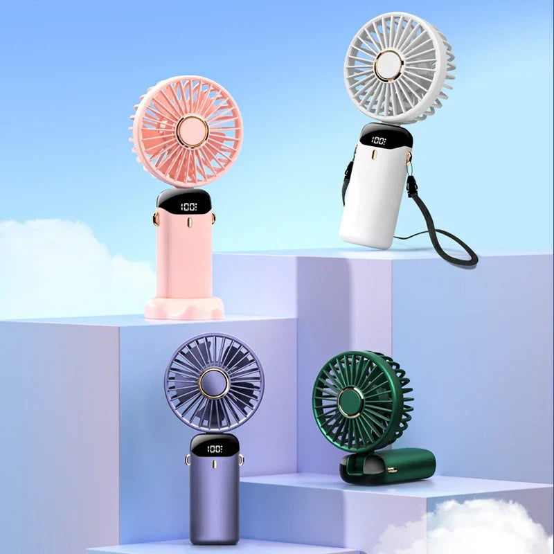 Breeze Elite Neck Fan - 5 Speed  USB Rechargeable Mini Portable Electric Fan