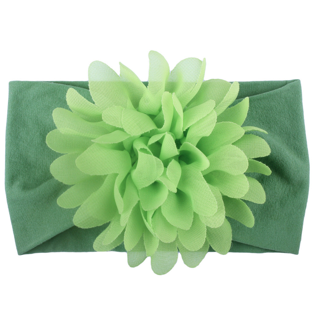 Bnoli | Creative Chiffon Flower Headband green