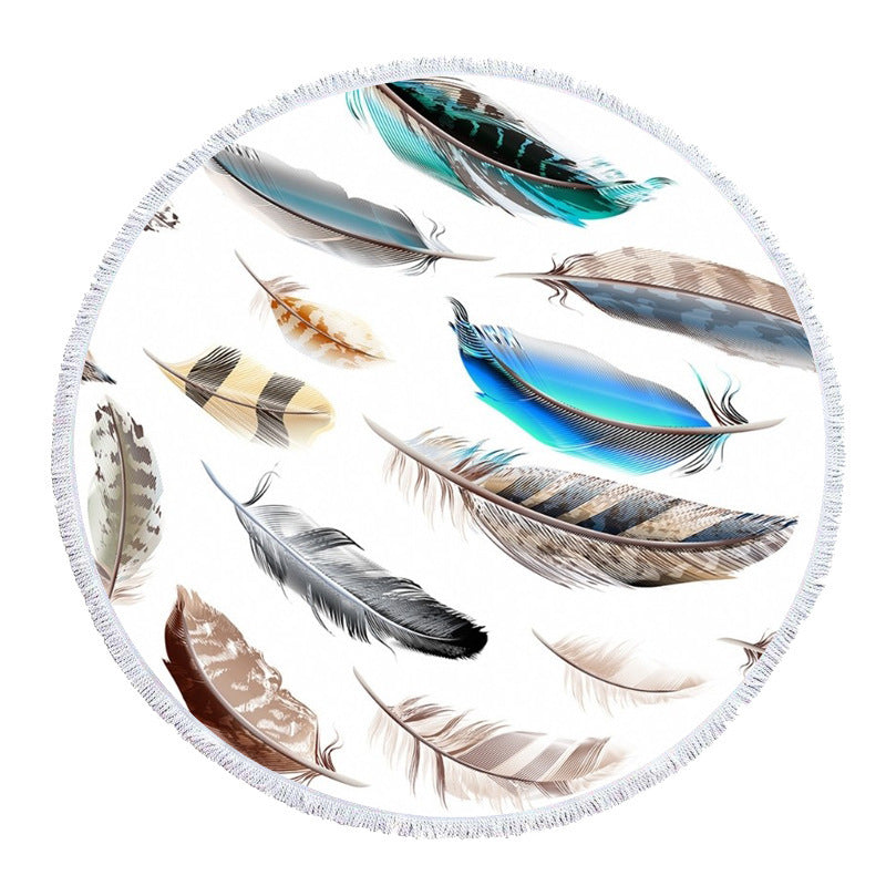 Majestic Feathered Round Towel