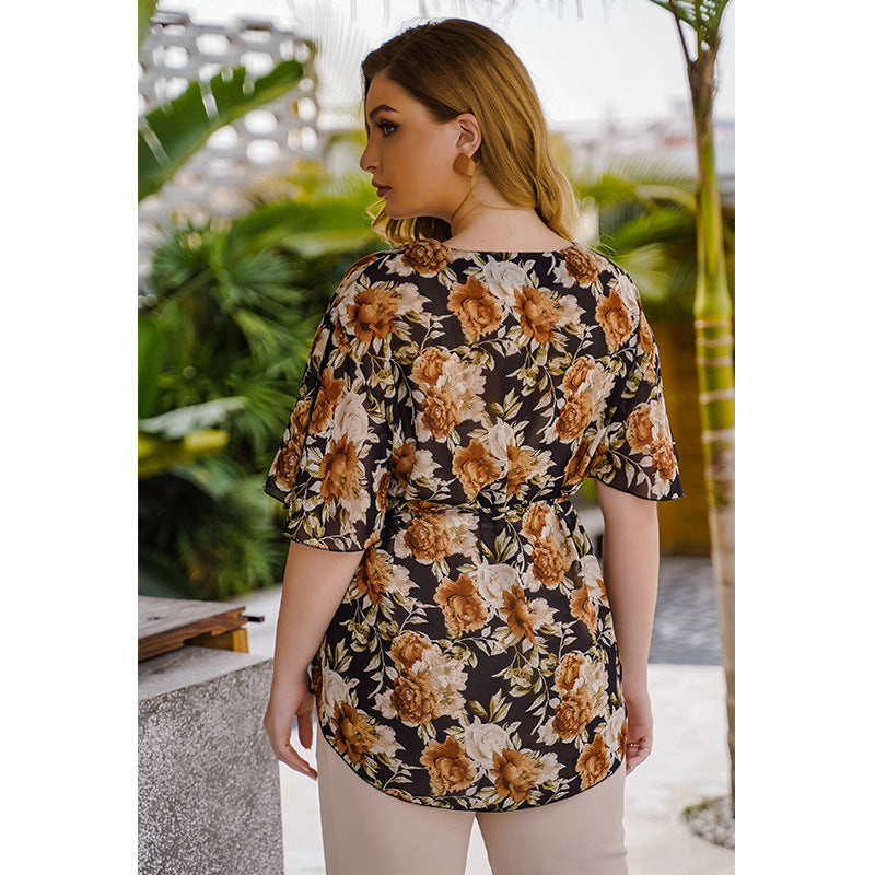 Bnoli | Floral Chiffon Blouse