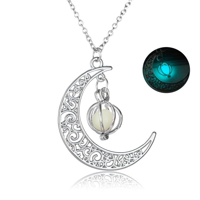 NYXIE GlowWisp Moon Pendant Necklace