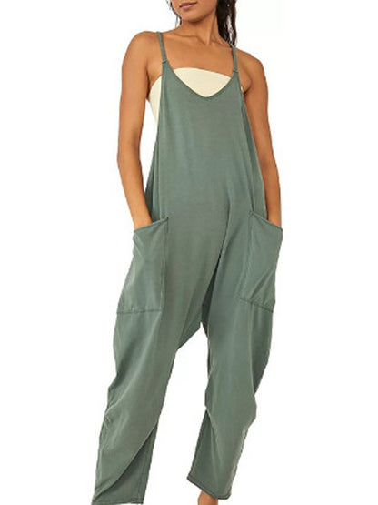 Breezy Sleeveless Romper Suit - Summer Women's Loose Sleeveless Jumpsuits