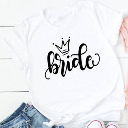 BrideCrew Celebration Shirt - Bride Tribe Tshirt white