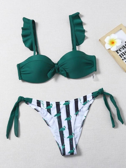 CoastChic Split Bikini green