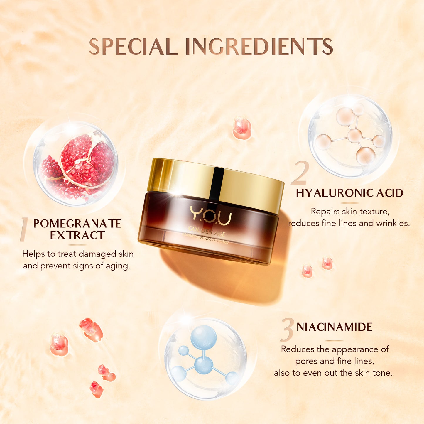 Golden Age Illuminating Day Cream Skin Care Whitening Moisturizing