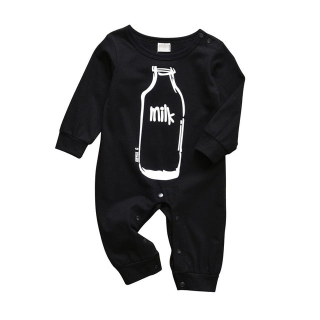 NYXIE CuddleCuties Romper Set - Newborn and Kids Jumpsuit black milk bottle