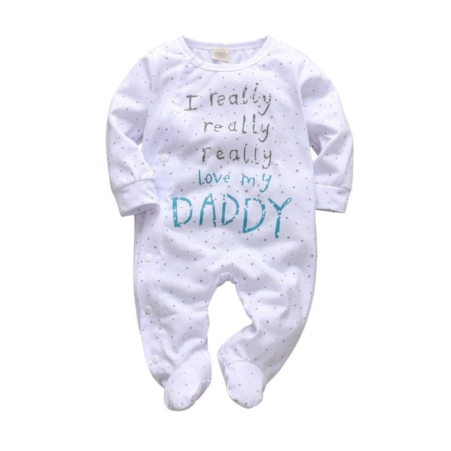 NYXIE CuddleCuties Romper Set - Newborn and Kids Jumpsuit daddy