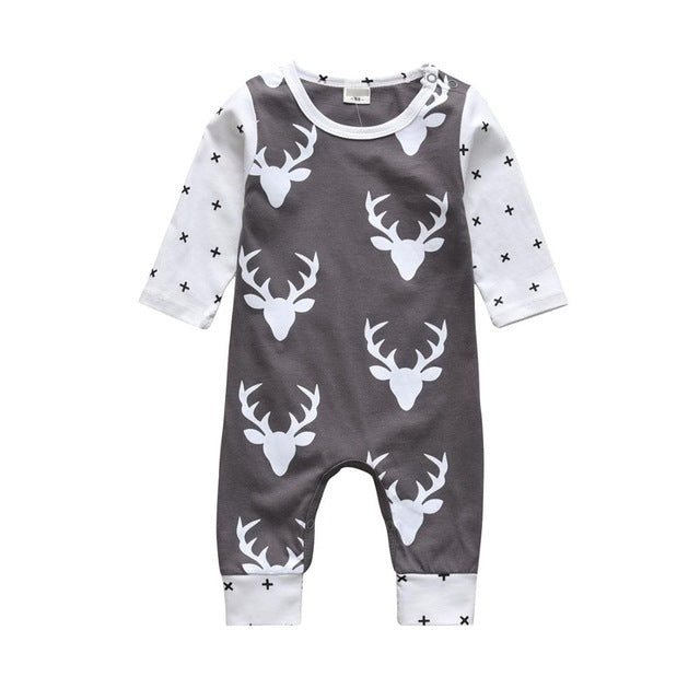 NYXIE CuddleCuties Romper Set - Newborn and Kids Jumpsuit dear brown