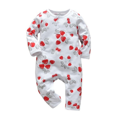 NYXIE CuddleCuties Romper Set - Newborn and Kids Jumpsuit strawberry