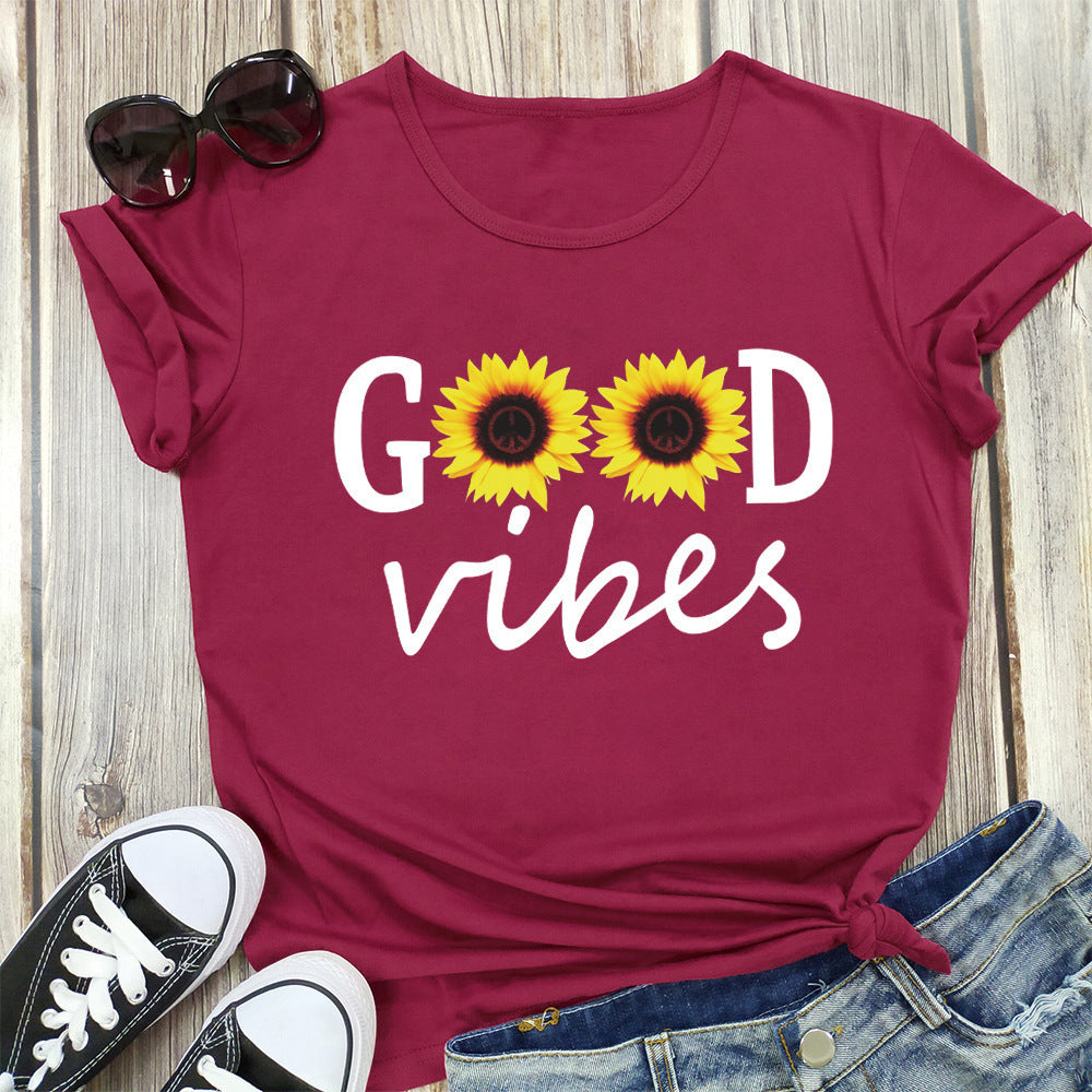 NYXIE Sunflower Tee - Ladies Short Sleeve O Neck