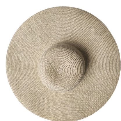 Beachside Aura Straw Hat - 14CM Big Brim Straw Hat