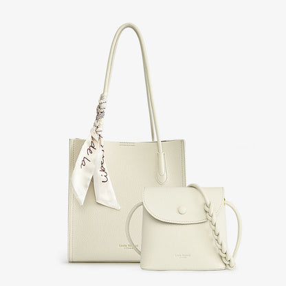 VersaVogue Allure Tote - Large Capacity Combination Bags white