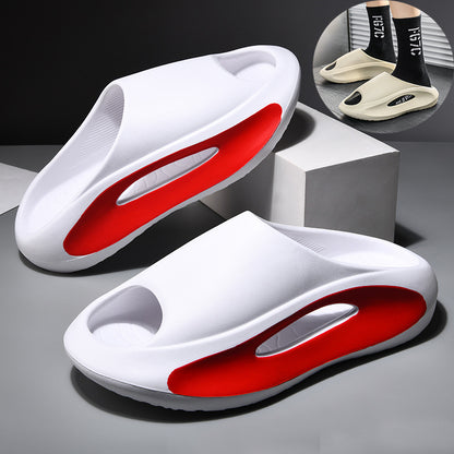 Oceanic Oasis Unisex Slides red white black 