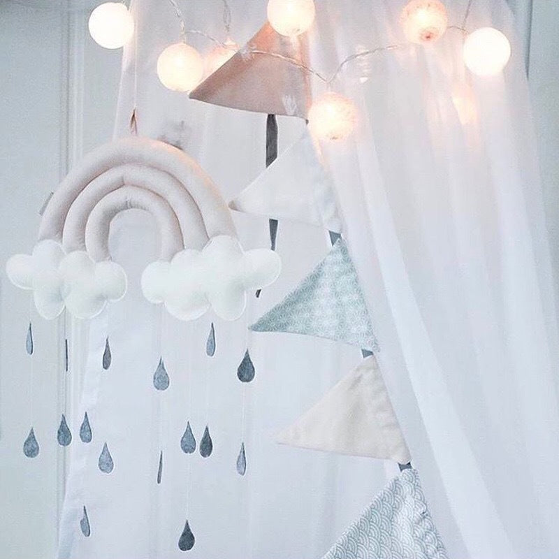 Rainbow Raindrops Canopy Kit - Baby's tent accessories