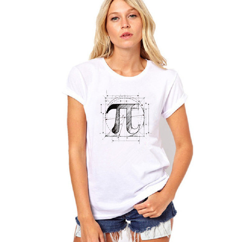 SymbolStyle Pi T-Shirt - Ladies Short Sleeve