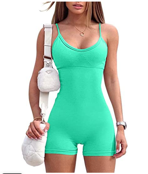 ActiveFlex Yoga Jumpsuit - Spaghetti Strap Shorts - Bnoli