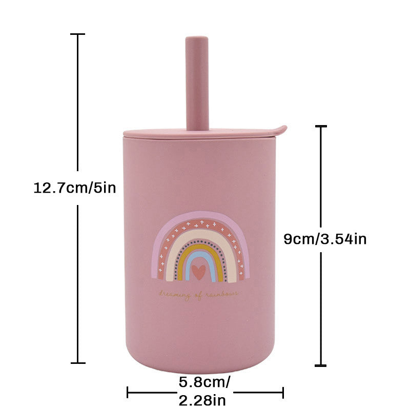 SipSmart Kids' Training Straw Cup - Children's Silicone Straight Straw - NYXIE