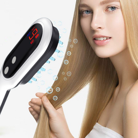 NYXIE HarmonyHead Magnetic Massager - Electric Head Massager Magnetic Therapy Hair Growth Comb Blue Red Light Scalp Massage Brush Relieve Fatigue Pressure LED Display