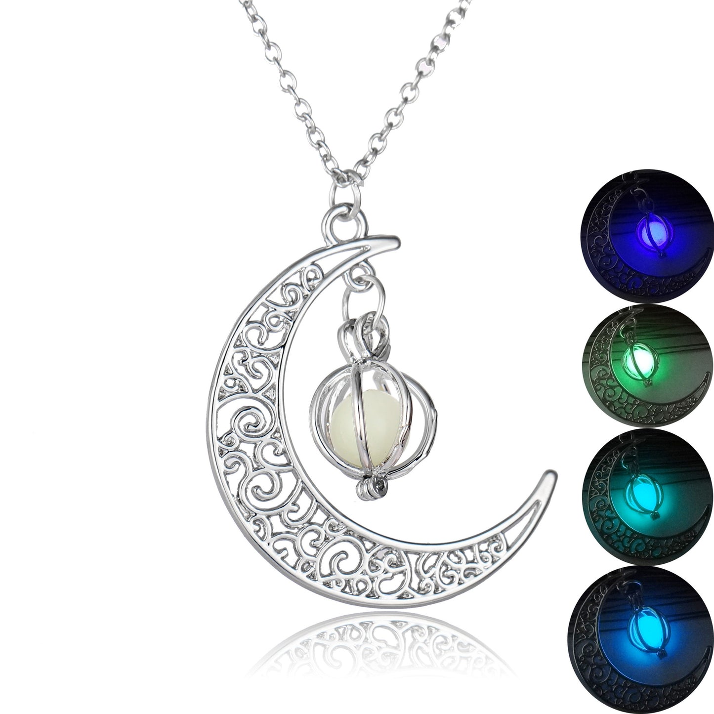 NYXIE GlowWisp Moon Pendant Necklace