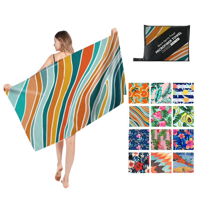 Plush Coastal Retreat Towel - Microfiber Beach Towel