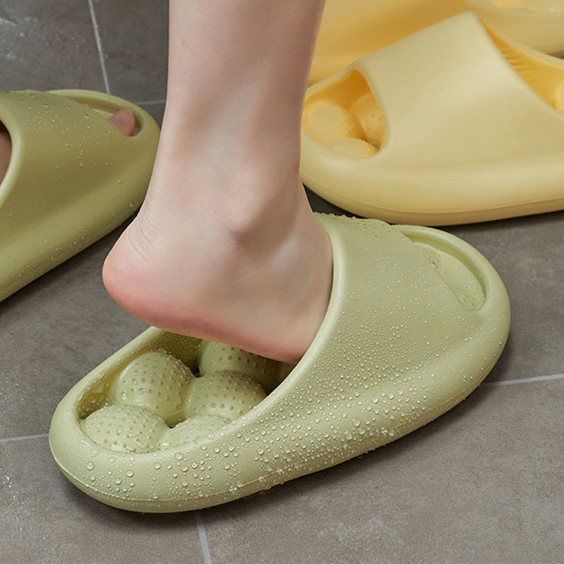 RelaxReflex Indoor Women's Slippers - Ball Massage Design