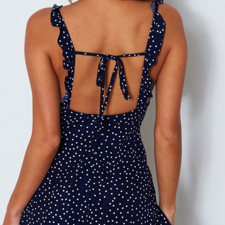 NYXIE SunSway Strappy Polka Sundress - Beach Sundress