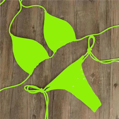 Beach Bliss Tie Bikini - Halter Neck Tie Bikini